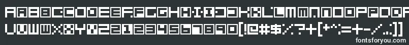 Terrablox Font – White Fonts on Black Background