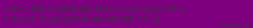 Shangri Font – Black Fonts on Purple Background