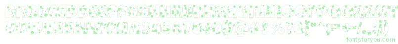 Bigha12 Font – Green Fonts on White Background