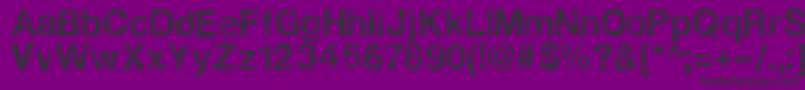 Gastada Font – Black Fonts on Purple Background