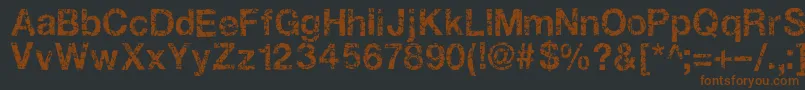 Gastada Font – Brown Fonts on Black Background