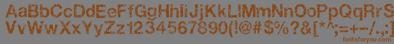 Gastada Font – Brown Fonts on Gray Background