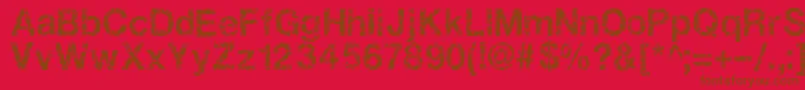 Gastada Font – Brown Fonts on Red Background