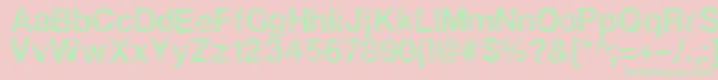 Gastada Font – Green Fonts on Pink Background