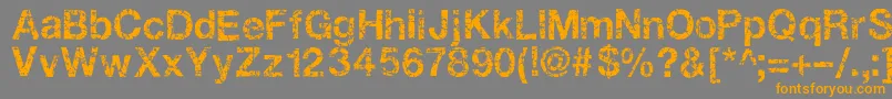 Gastada Font – Orange Fonts on Gray Background