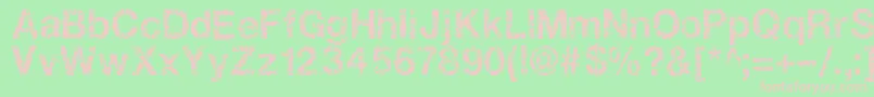 Gastada Font – Pink Fonts on Green Background