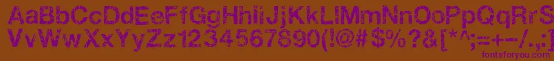 Gastada Font – Purple Fonts on Brown Background