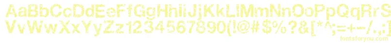 Gastada Font – Yellow Fonts on White Background