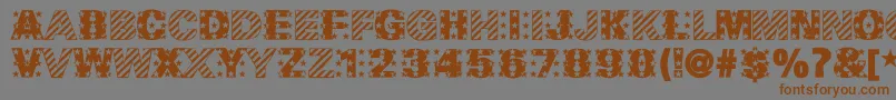 MadeInTheUsa Font – Brown Fonts on Gray Background