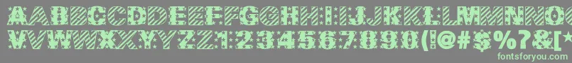 MadeInTheUsa Font – Green Fonts on Gray Background