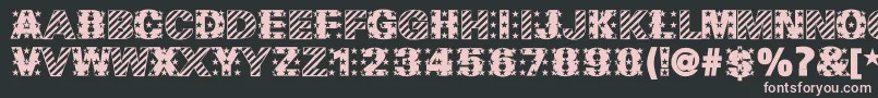 MadeInTheUsa Font – Pink Fonts on Black Background