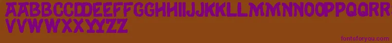 Eulogy Font – Purple Fonts on Brown Background