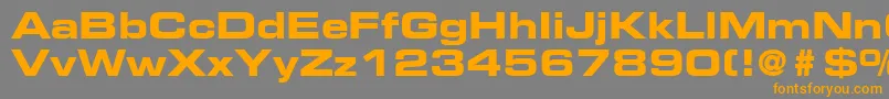 PalindromeExpandedSsiBoldExpanded Font – Orange Fonts on Gray Background