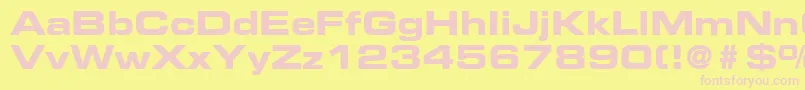 En savoir plus sur la police PalindromeExpandedSsiBoldExpanded Police PalindromeExpandedSsiBoldExpanded – polices roses sur fond jaune