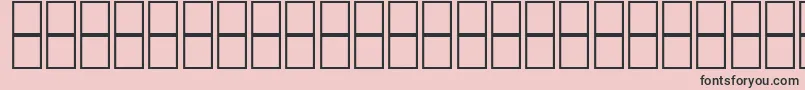 フォントMcsHor8SUNormal2000 – ピンクの背景に黒い文字