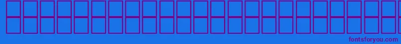 McsHor8SUNormal2000-Schriftart – Violette Schriften auf blauem Hintergrund