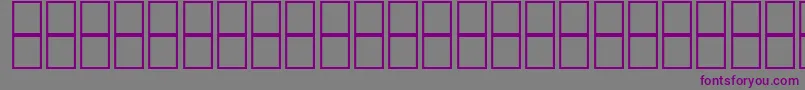 McsHor8SUNormal2000-Schriftart – Violette Schriften auf grauem Hintergrund