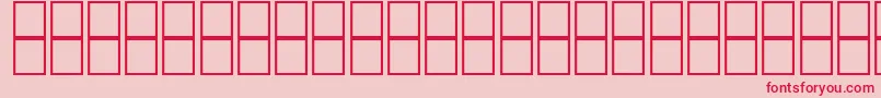 McsHor8SUNormal2000 Font – Red Fonts on Pink Background