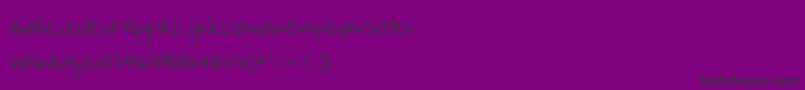 BmdSmallTownSkyline Font – Black Fonts on Purple Background