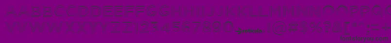 InceptionFree Font – Black Fonts on Purple Background