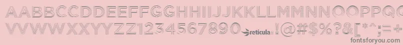 InceptionFree Font – Gray Fonts on Pink Background