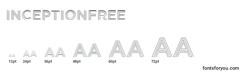InceptionFree Font Sizes