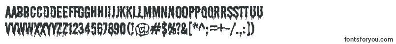 Шрифт ShlopRegular – заполненные шрифты
