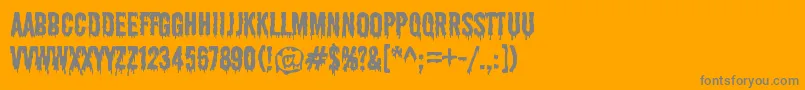 ShlopRegular Font – Gray Fonts on Orange Background