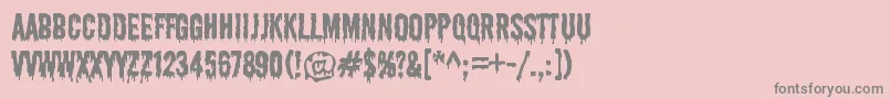 ShlopRegular Font – Gray Fonts on Pink Background
