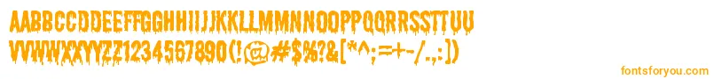 ShlopRegular Font – Orange Fonts on White Background