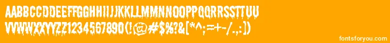ShlopRegular Font – White Fonts on Orange Background