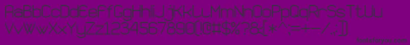 Police SemiRoundedSansSerif7 – polices noires sur fond violet