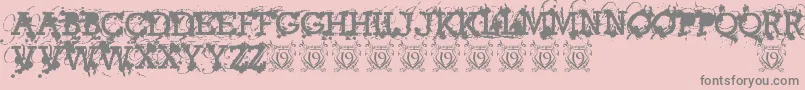 AmericanBravadoTrial Font – Gray Fonts on Pink Background