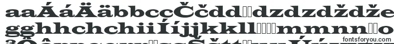 Latinwidd-Schriftart – slowakische Schriften