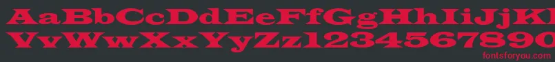 Latinwidd Font – Red Fonts on Black Background