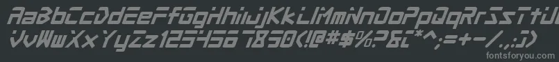 Procv2i Font – Gray Fonts on Black Background