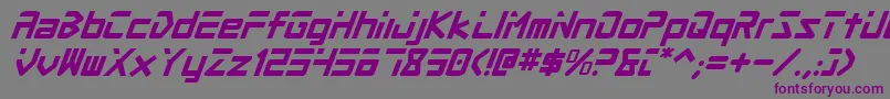 Procv2i Font – Purple Fonts on Gray Background