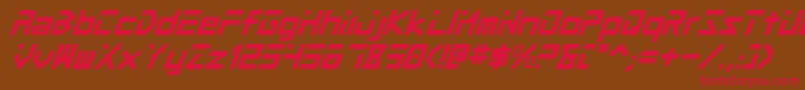 Procv2i Font – Red Fonts on Brown Background