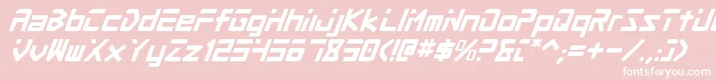 Procv2i Font – White Fonts on Pink Background