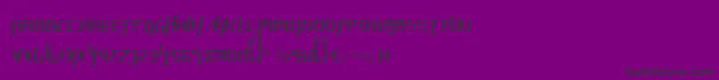 HammerheadThinItalic Font – Black Fonts on Purple Background