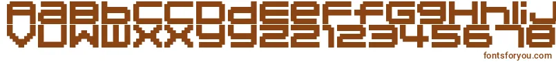Шрифт 04b20 – коричневые шрифты на белом фоне