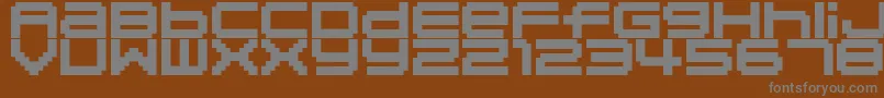 Шрифт 04b20 – серые шрифты на коричневом фоне