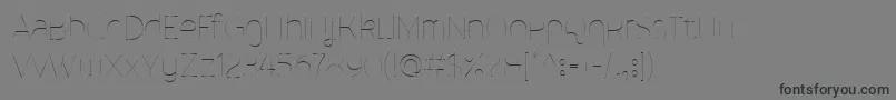 MalinaUltralight Font – Black Fonts on Gray Background