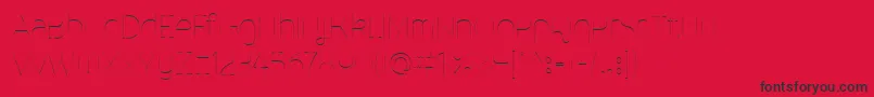MalinaUltralight Font – Black Fonts on Red Background