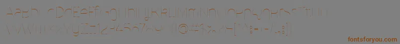 MalinaUltralight Font – Brown Fonts on Gray Background