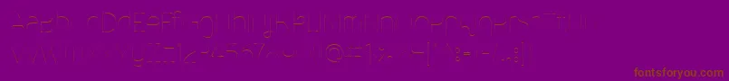 MalinaUltralight Font – Brown Fonts on Purple Background