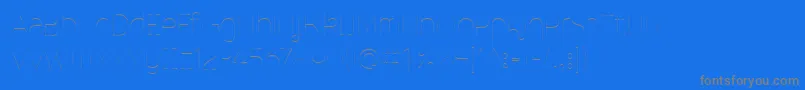 MalinaUltralight Font – Gray Fonts on Blue Background