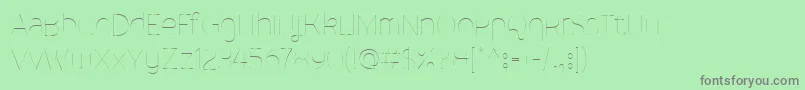 MalinaUltralight Font – Gray Fonts on Green Background