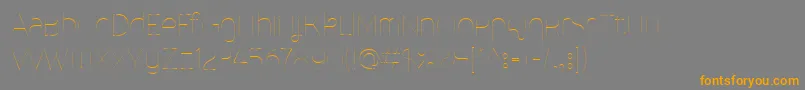 MalinaUltralight Font – Orange Fonts on Gray Background