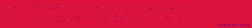 MalinaUltralight-Schriftart – Violette Schriften auf rotem Hintergrund